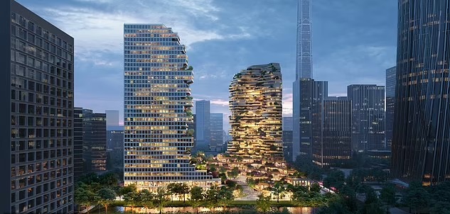 طراحی عجیب «برج های واحه» نانجینگ چین