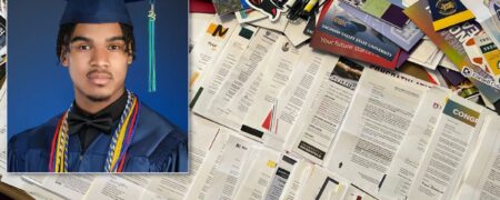 نوجوان ۱۶ ساله‌ای که از ۱۸۵ کالج پذیرش گرفته و بر سر مکان تحصیل او دعواست