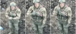 ویدیو تسیلم شدن سرباز روسی به پهپاد اوکراینی