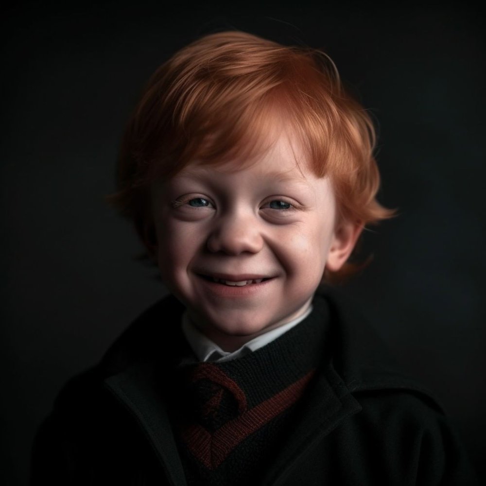تصاویر کودکی شخصیت های هری پاتر که توسط هوش مصنوعی ساخته شده اند