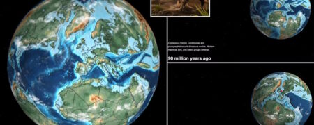 نقشه تعاملی جذابی که نشان می‌دهد خانه شما در زمان دایناسورها کجا بوده است