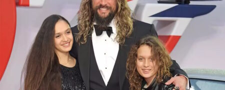 جیسون موموآ به فرزندانش صخره نوردی و درس زندگی می‌ آموزد