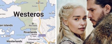 تصویری دیدنی از بازسازی نقشه سرزمین وستروس بر روی گوگل مپ