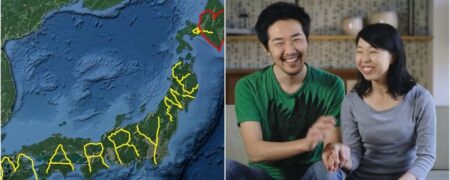 سفر ۷,۰۰۰ کیلومتری مرد ژاپنی برای نوشتن عبارت «با من ازدواج کن» در گوگل ارث