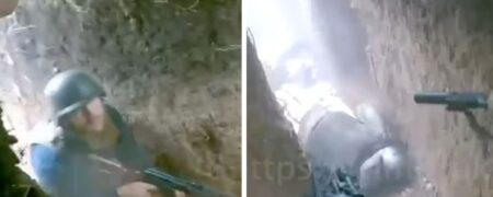 لحظه‌ی نفوذ سربازان اوکراینی به سنگر روس ها و درگیری به سبک بازی های ویدیویی  + ویدیو