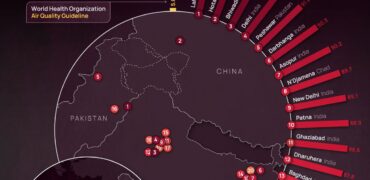 این ۲۰ شهر آلوده ترین شهرهای جهان هستند + اینفوگرافیک