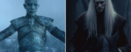 تصویرسازی هوش مصنوعی از وایت واکرها بر اساس توصیفات کتاب «ترانه یخ و آتش»