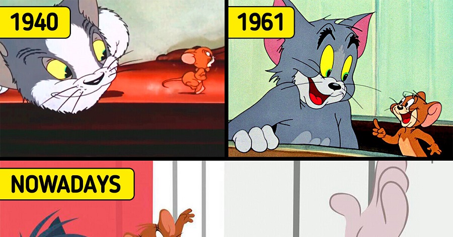 کارتون های مشهور دوران کودکی مان طی سالیان چه تغییراتی کرده اند؟