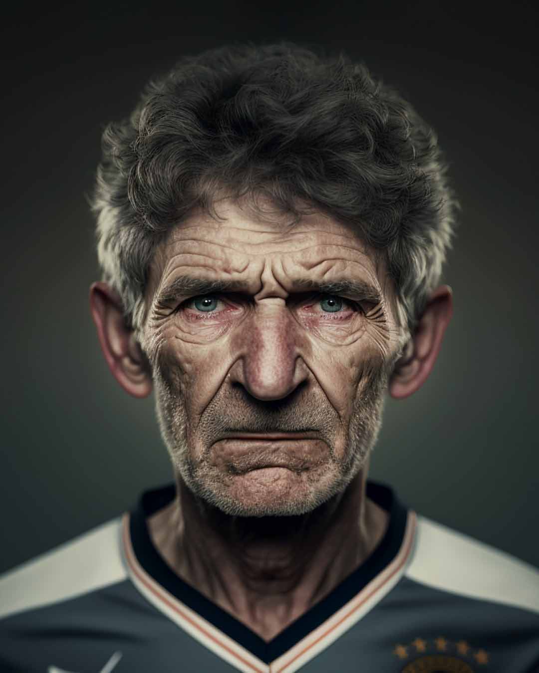 تصاویر هوش مصنوعی از پیری 20 بازیکن برتر فوتبال جهان