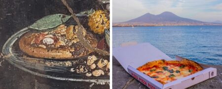 کشف یک نقاشی ۲ هزار ساله از غذایی که «جد پیتزای ایتالیایی» است