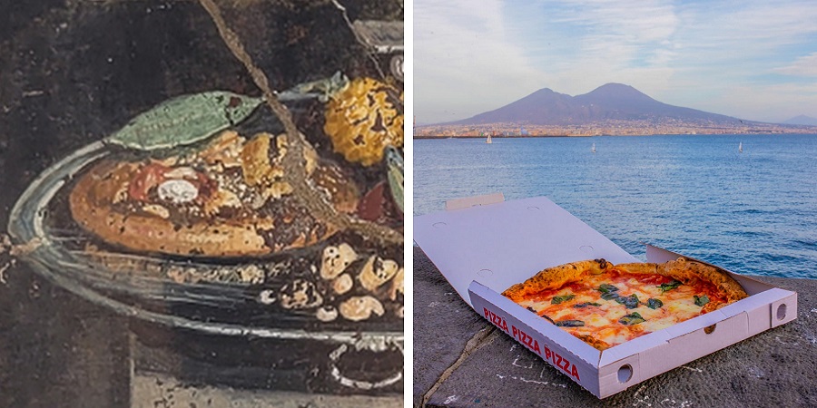 کشف یک نقاشی ۲ هزار ساله از غذایی که «جد پیتزای ایتالیایی» است