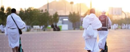 تصاویری از اسکوترسواری حجاج در مراسم حج ۱۴۰۲ در عربستان + ویدیو