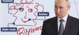 نقاشی ولادیمیر پوتین افسردگی و اضطراب او را آشکار کرد + ویدیو