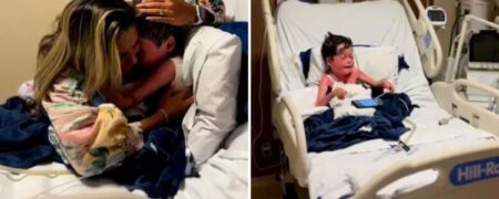 لحظه‌ی احساسی دیدار مادری با پسر خردسالش که ۱۶ روز در کُما بود + ویدیو