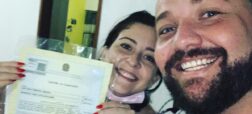 جشن طلاق زن و شوهر برزیلی بعد از چند سال معطلی برای گرفتن گواهی طلاق