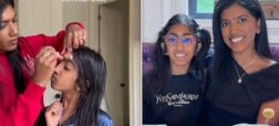 تقدیر کاربران تیک تاک از مادری که موهای صورت دختر ۱۲ ساله‌اش را اصلاح کرد + ویدیو