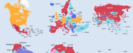 محبوب ترین نام های خانوادگی در هر یک از کشورهای جهان؛ از خاورمیانه تا اروپا