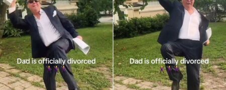 ویدئوی رقص و شادی مرد آمریکایی پس از طلاق از همسرش با ۲۰ میلیون بازدید