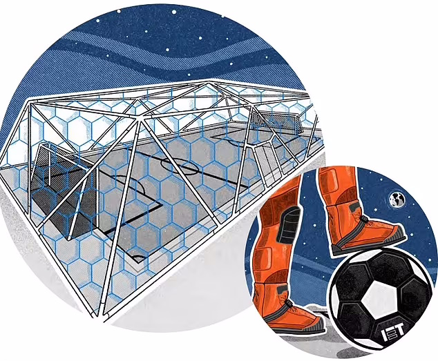 پیش بینی برگزاری مسابقه فوتبال روی ماه با سر و شکلی متفاوت تا سال ۲۰۳۵ 