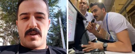 عذرخواهی پیجر مرد فرودگاه امام خمینی به خاطر کلیپ تقلید صدای زنانه + ویدئو