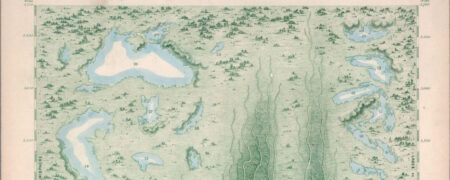 اینفوگرافیک قدیمی از طولانی ترین رودخانه ها و بزرگترین دریاچه های جهان در سال ۱۸۵۰