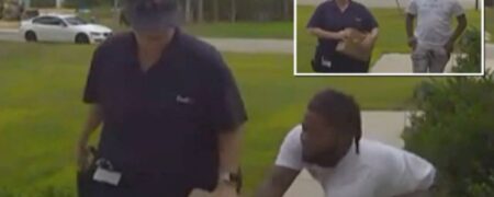 لحظه‌ای که دزد خونسرد یک آیپد را هنگام تحویل از دست مامور پست می‌قاپد + ویدیو