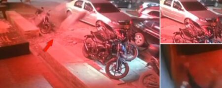 لحظه تکان دهنده به بیرون پرت شدن راننده‌ در تصادفی که منجر به مرگ وی شد + ویدیو