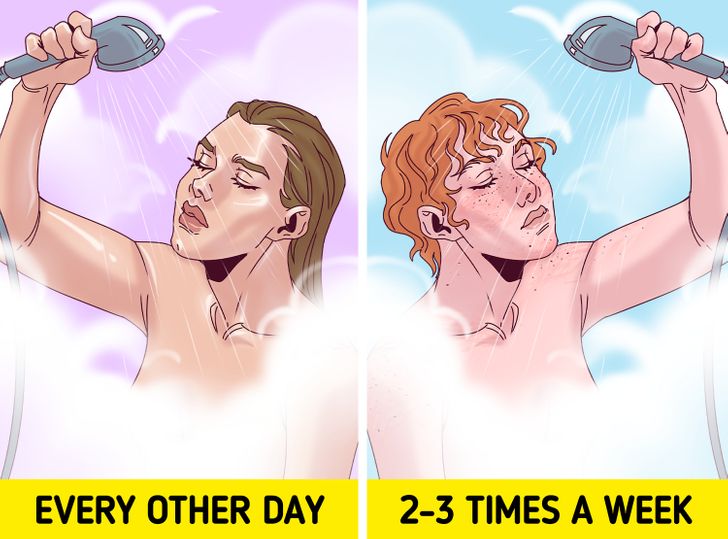 بر اساس علم هر چند وقت یک بار باید به حمام برویم؟