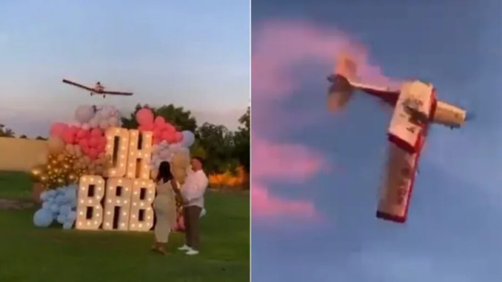 پرواز نمایشی در یک جشن تعیین جنسیت منجر به مرگ خلبان شد  + ویدیو