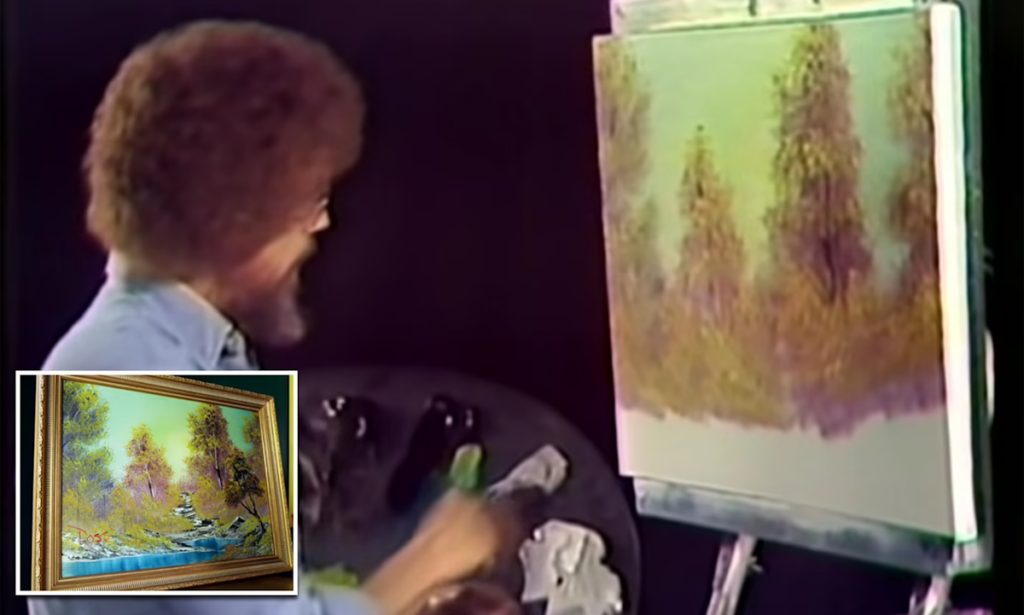 فروش ۱۰ میلیون دلاری اولین نقاشی تلویزیونی باب راس به نام «پیاده روی در جنگل»