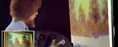 فروش ۱۰ میلیون دلاری اولین نقاشی تلویزیونی باب راس به نام «پیاده روی در جنگل»