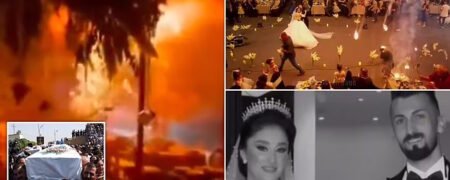 اولین مصاحبه عروس و داماد عراقی بعد از آتش سوزی مرگبار در مراسم عروسی شان + ویدئو