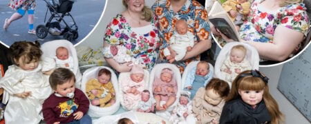 زنی که ۶,۰۰۰ پوند صرف خرید ۱۳ عروسک کرده تا برای مادر شدن آماده شود