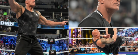 اولین حضور غیر منتظره راک در مسابقات کشتی کج WWE پس از ۴ سال + ویدیو