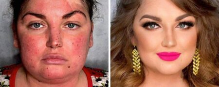 ۱۵ تصویر جالب که معجزه آرایش کردن را نشان می دهند