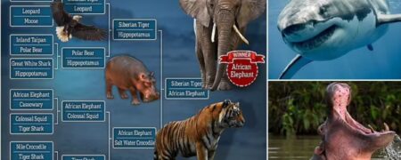 نتایج شبیه سازی هوش مصنوعی از نبرد قدرتمندترین حیوانات روی کره زمین با هم