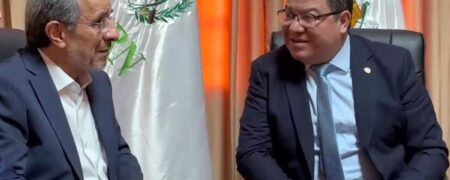 انگلیسی صحبت کردن محمود احمدی‌نژاد با وزیر محیط زیست گواتمالا! + ویدیو