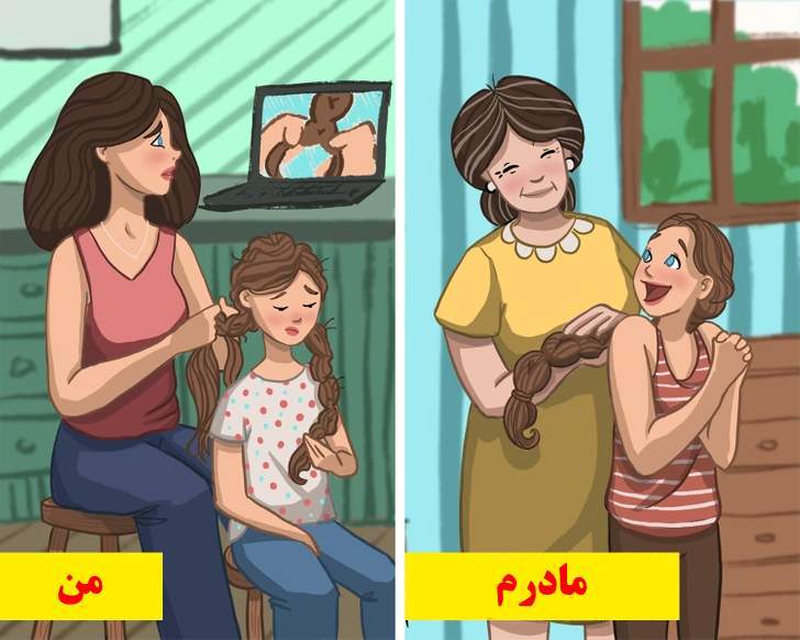 ۱۰ تصویر که نشان می‌دهند برای رسیدن به مهارت مادرانمان راهی طولانی‌ در پیش داریم
