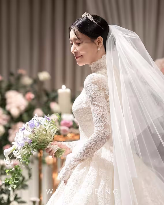 اولین تصاویر از جشن ازدواج چا چونگ هوا بازیگر سریال کره ای «سقوط بر روی تو»