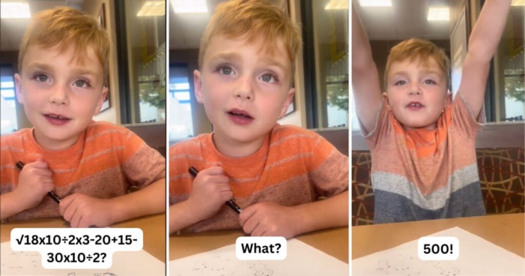 کودک ۶ ساله نابغه ای که به خاطر حل مسائل پیچیده ریاضی معروف شده است