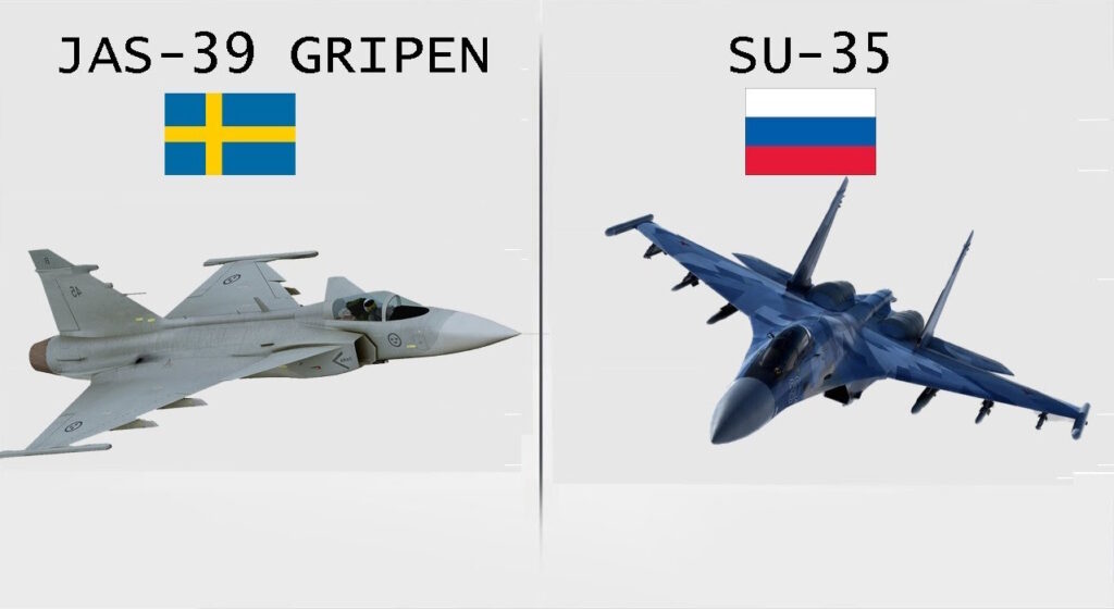 مقایسه جنگنده گریپن سوئد و سوخو-35 روسیه