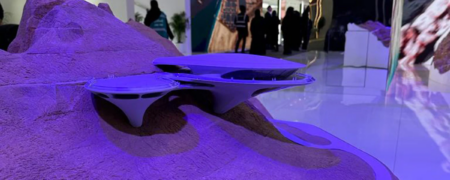 طرح سینوسی زاها حدید برای برج دیده بانی پیست اسکی در پروژه نئوم عربستان