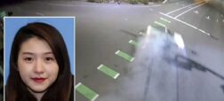 زن چینی بعد از تصادف مرگبار با پورشه اش در آمریکا به چین گریخت + ویدیو