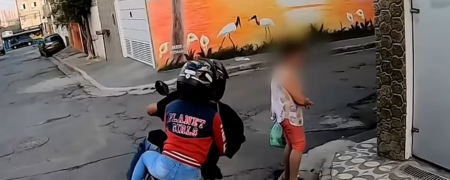 هیجان انگیزترین تعقیب و گریز پلیس با موتورسوار متخلف در برزیل + ویدیو