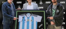 ۳ پیراهن تیم آرژانتین با امضای مسی به طرفداران ایرانی اهدا شد