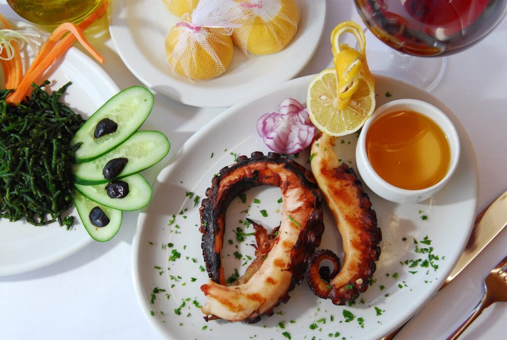 greek grilled octopus