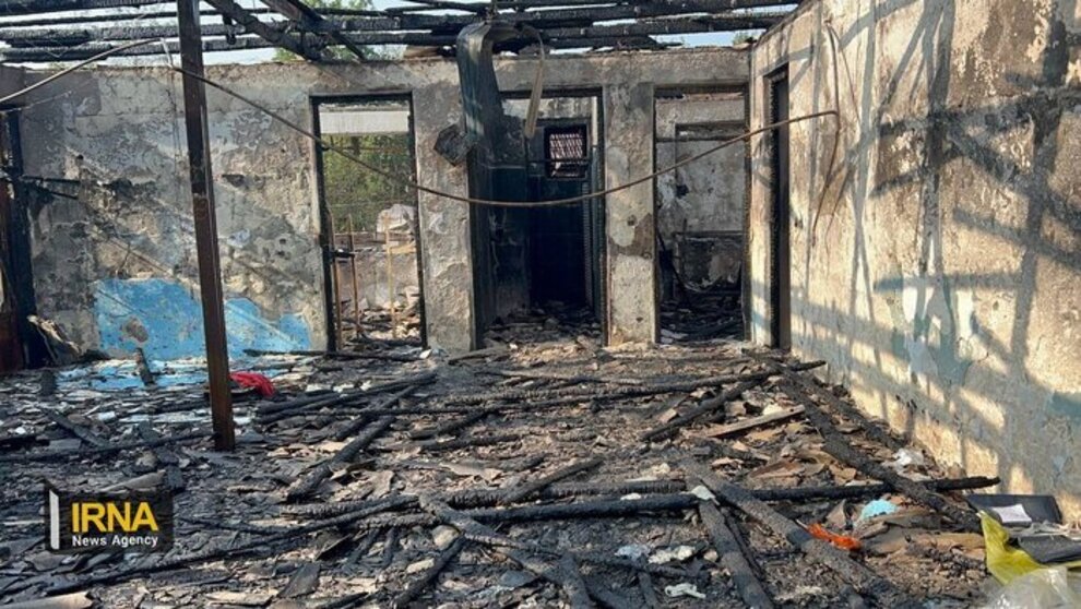 آتش سوزی مرکز ترک اعتیاد لنگرود