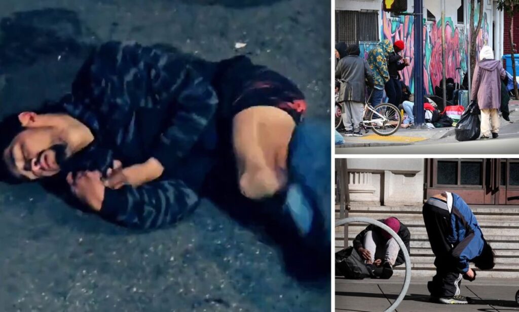 وضعیت ترسناک یک معتاد در سانفرانسیسکو؛ بلایی که فنتانیل به سر شما می آورد + ویدیو
