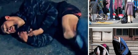 وضعیت ترسناک یک معتاد در سانفرانسیسکو؛ بلایی که فنتانیل به سر شما می آورد + ویدیو