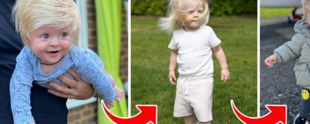 کودکی با موهای بلوند و بسیار بلند که کاربران آنلاین را حیرت زده کرده است